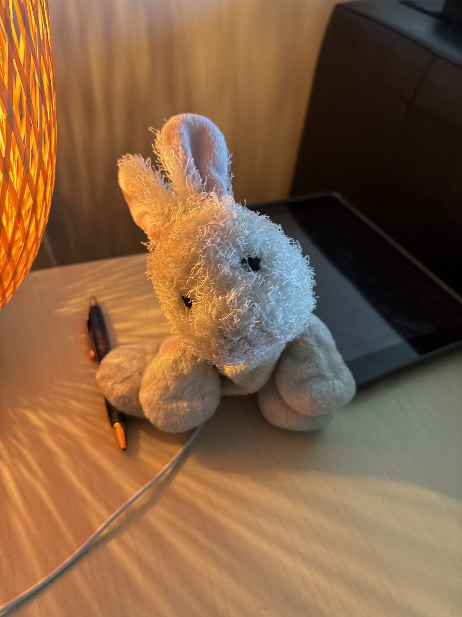 Niny in warm lamp light